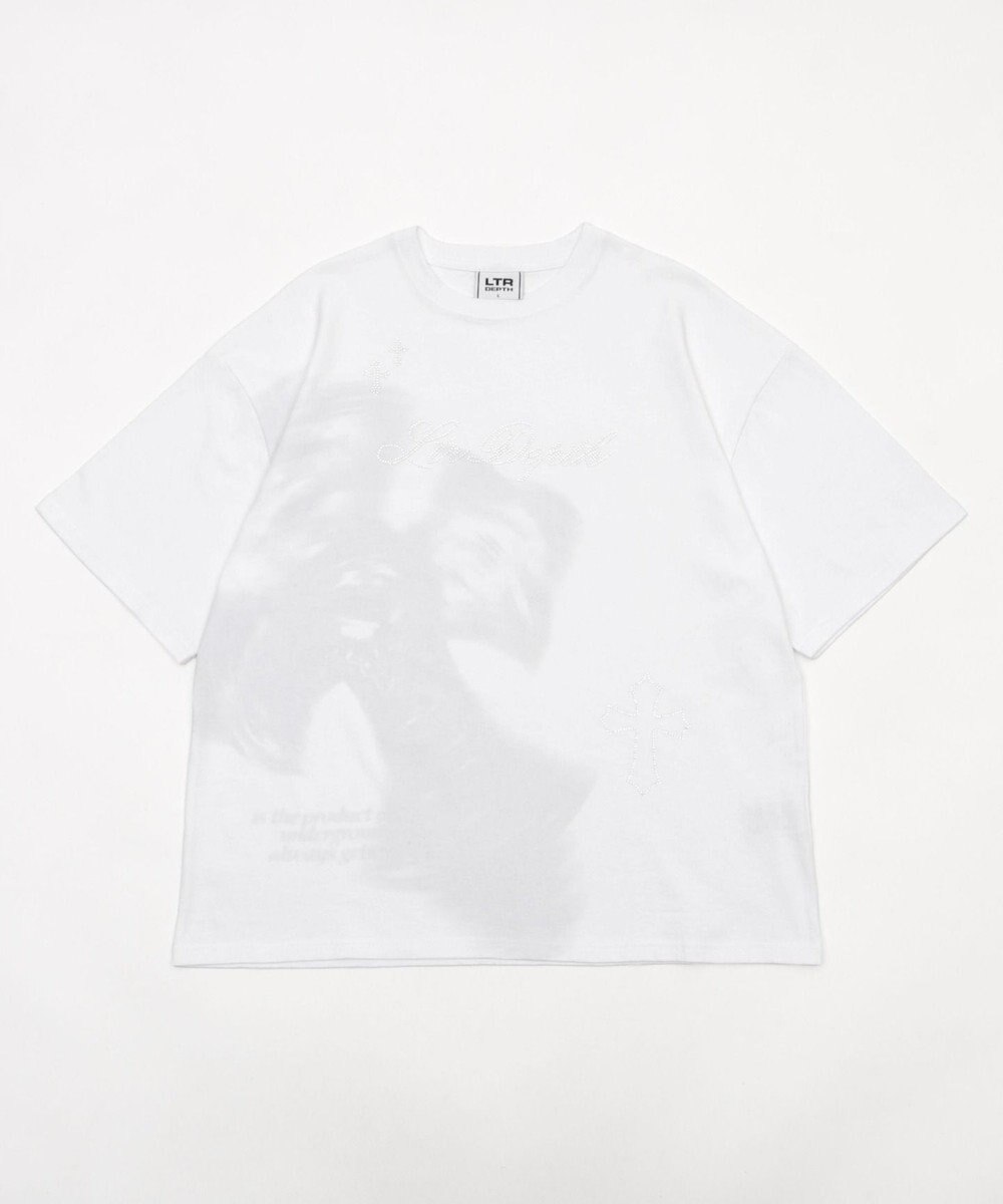 WEGO 【ユニセックス着用ITEM】ラインストーングラフィックT（SS） 