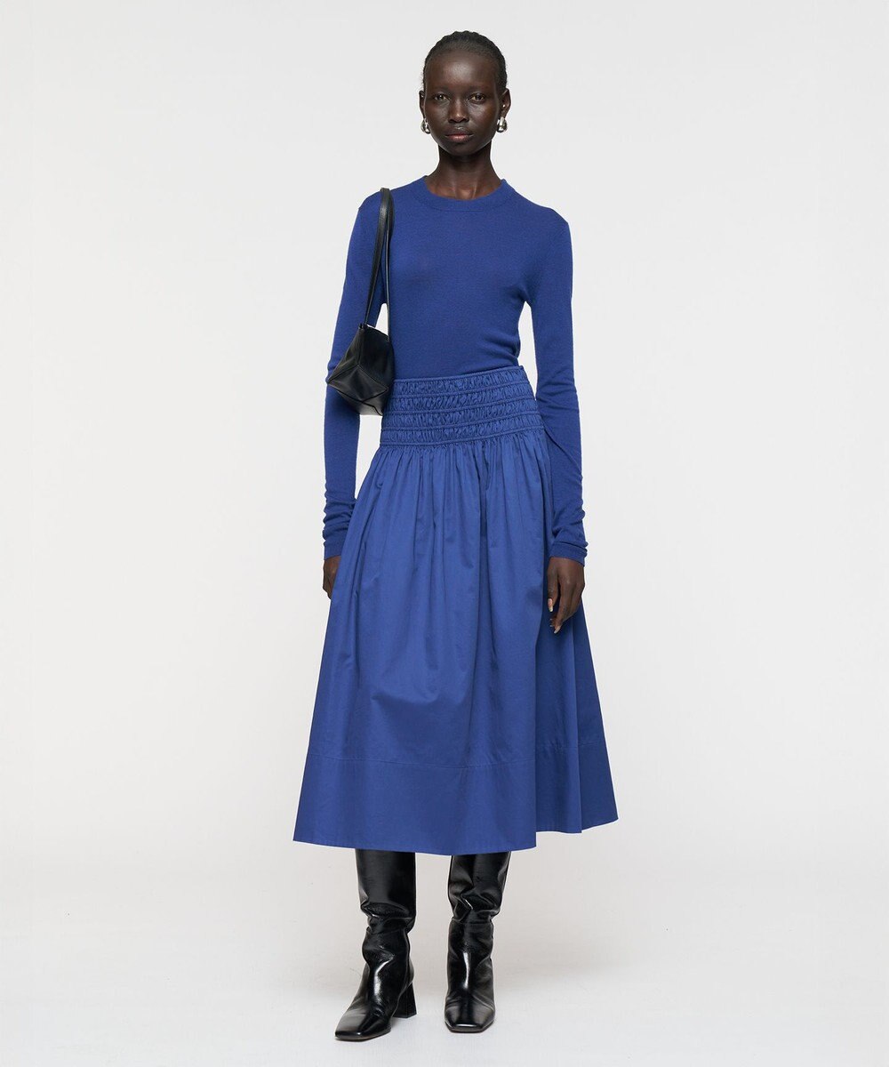 JOSEPH 【洗える】コットンサティーン　スカート 