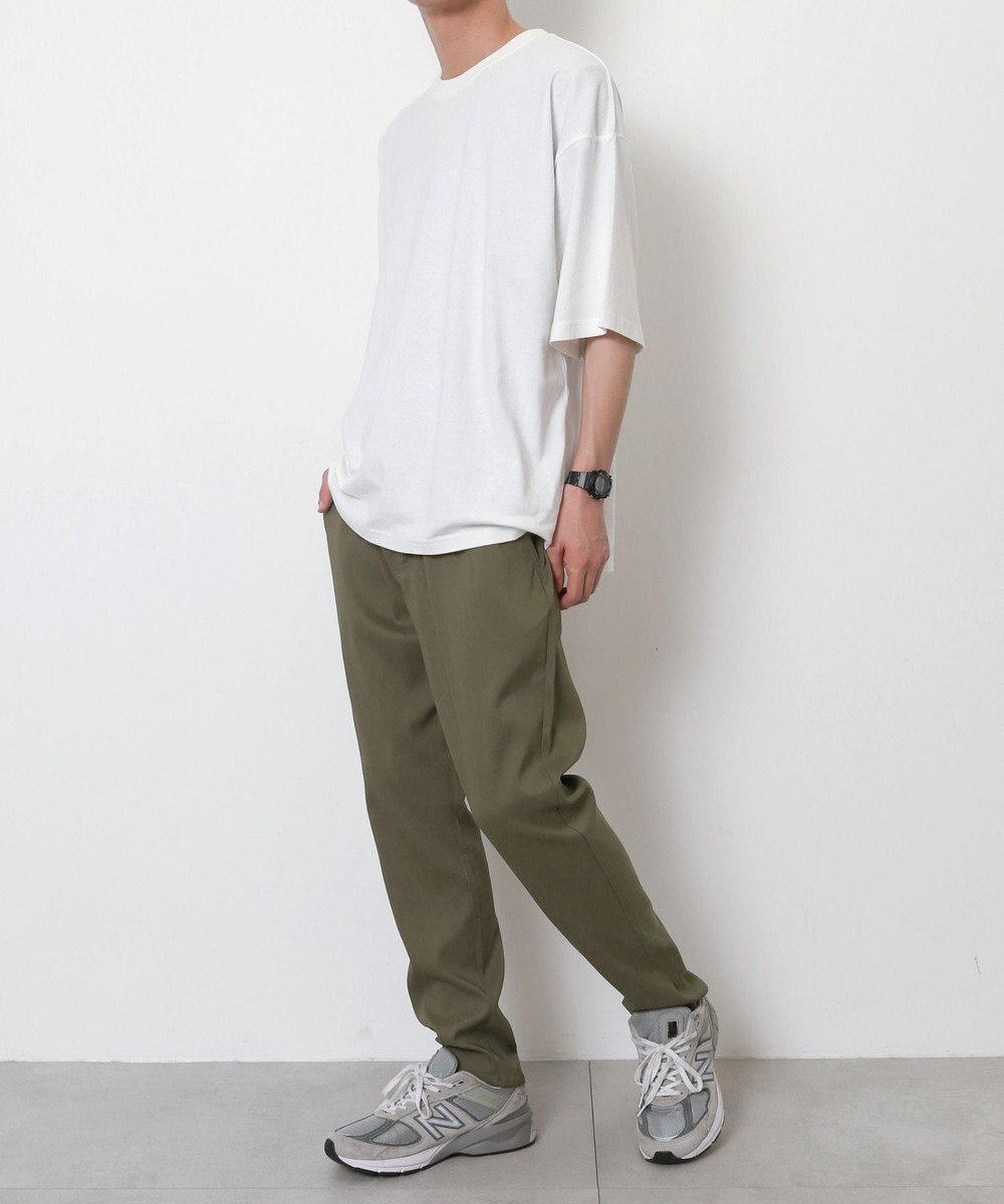 WEGO 【接触冷感/吸水速乾/ストレッチ/ウエスト紐/らくらくのびる/MLサイズ展開】カルゼレギンスアンクルパンツ 