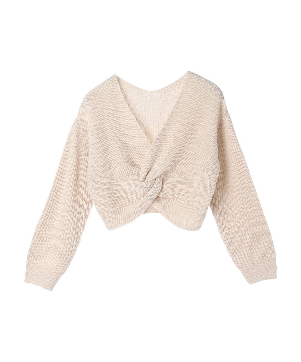 earth music&ecology ツイストデザインニット 