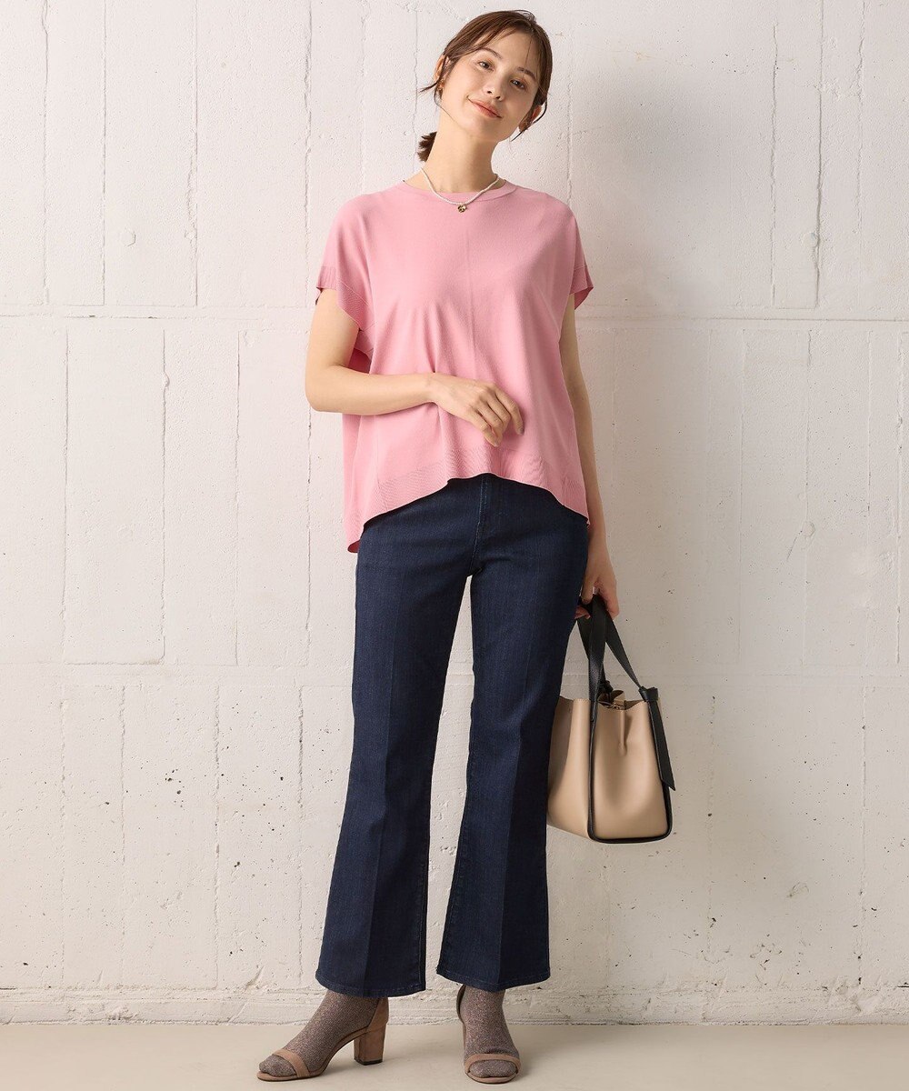 組曲 【WEB限定】Tシャツライク サマーニット 