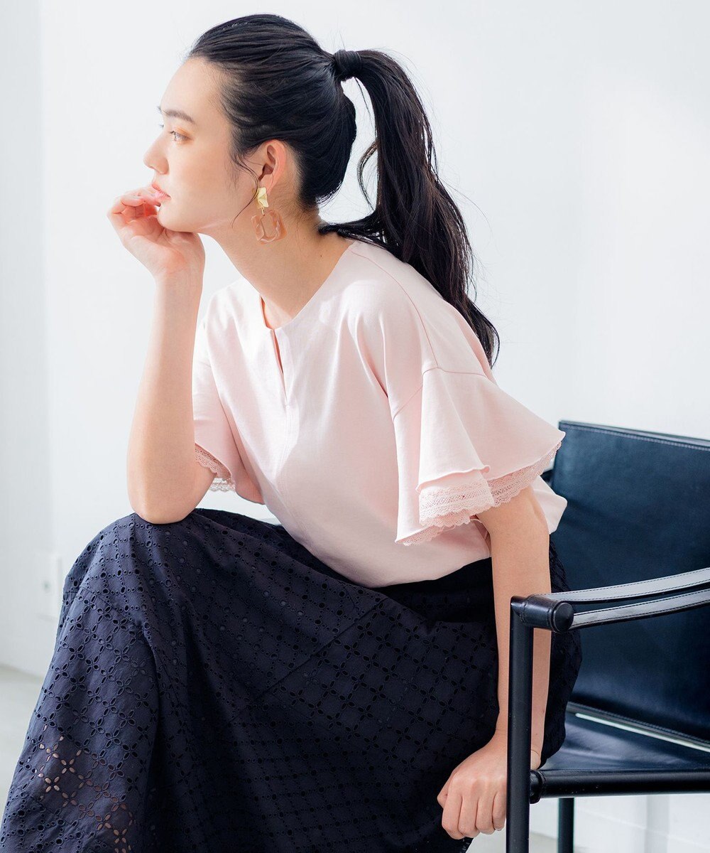 組曲 【洗える】パッチワークレース スカート 