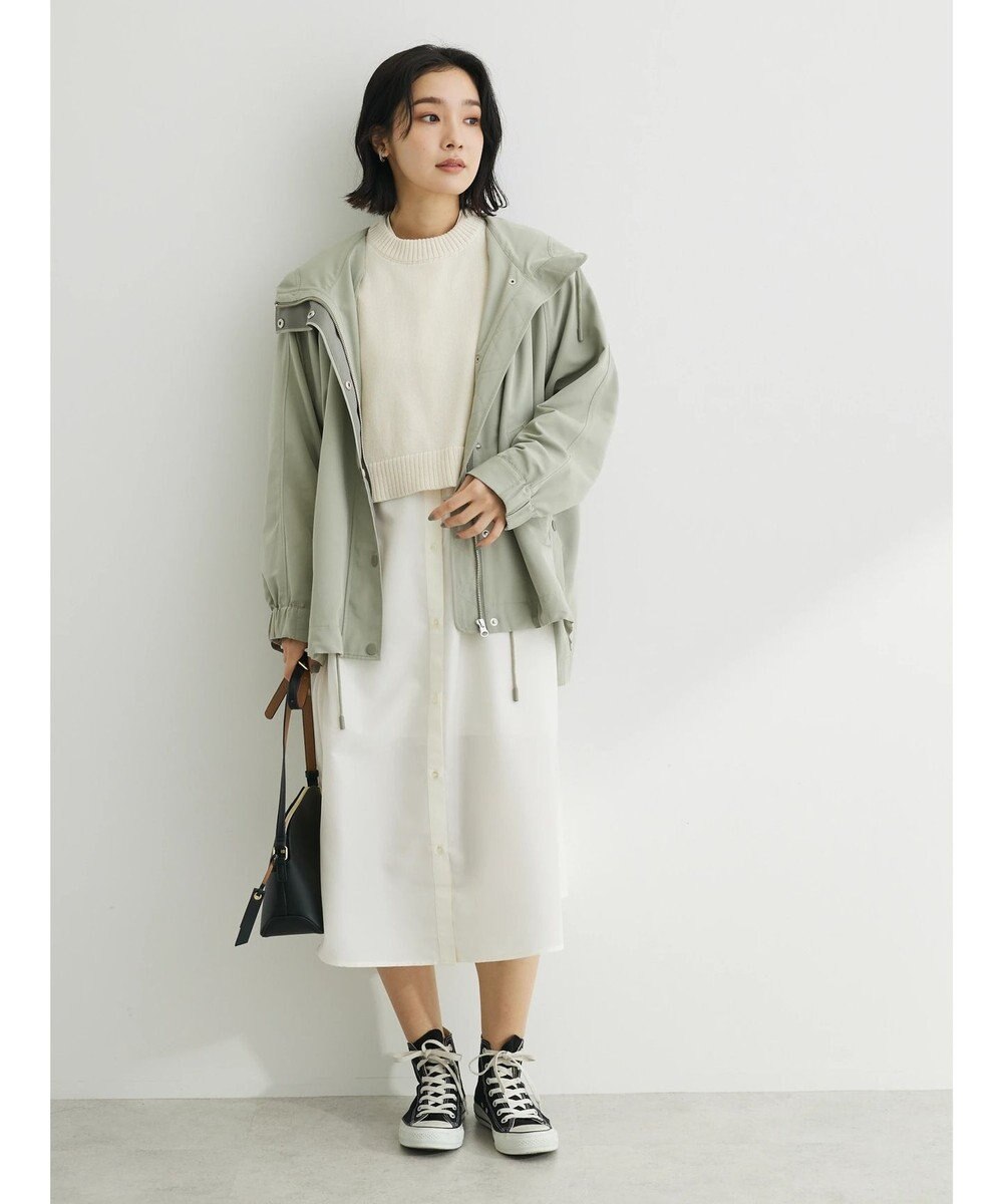 Green Parks ＳＥＴ２点　ニットベスト＋シャツワンピース 