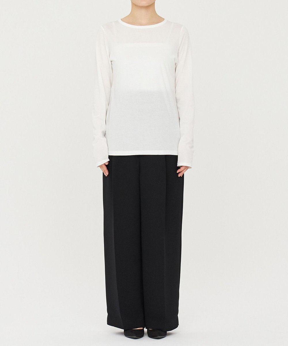 uncrave アルビニスタシフォン ボートネック カットソー（uncrave STANDARD） 