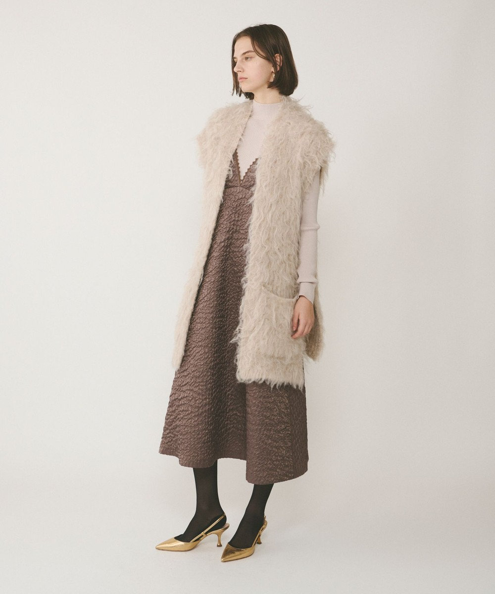 GRACE CONTINENTAL 起毛ニットベスト 