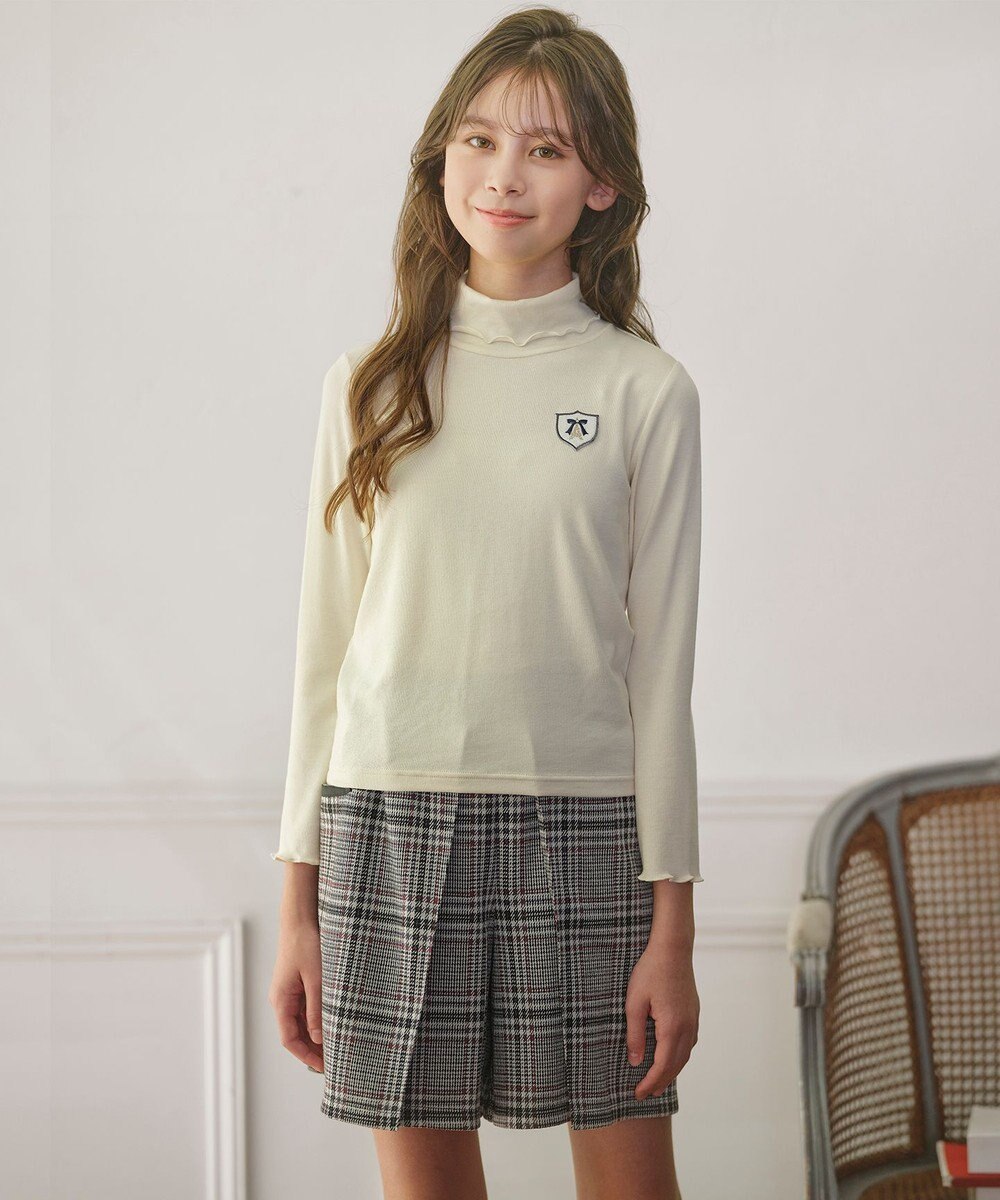 組曲 KIDS 【150-160㎝】レディチェック キュロット 