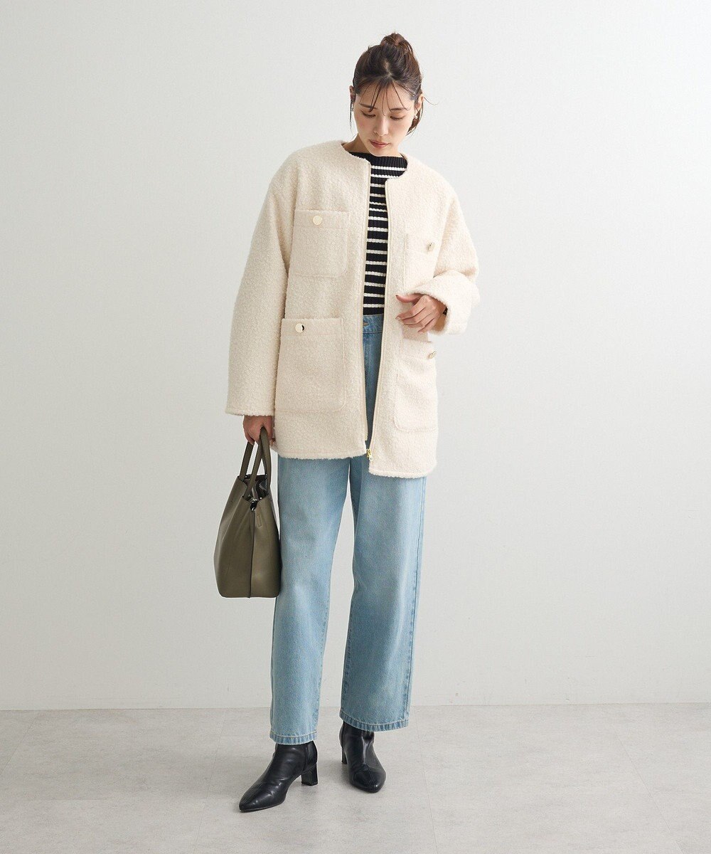 Green Parks ノーカラーＺＩＰジャコット 