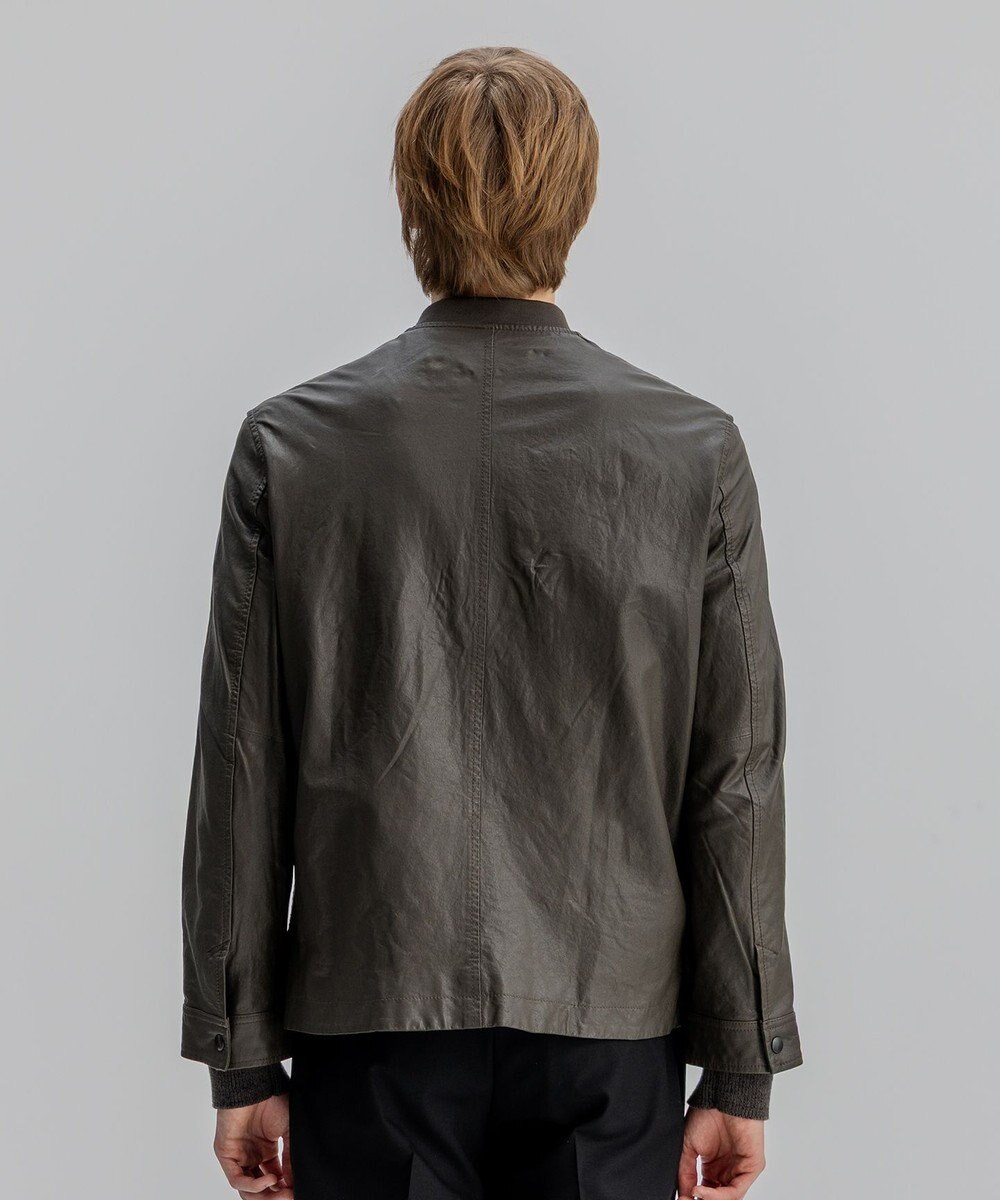 JOSEPH HOMME 新素材【シャツ感覚で羽織れる軽さ】シュリンクエアレザー　ブルゾン 