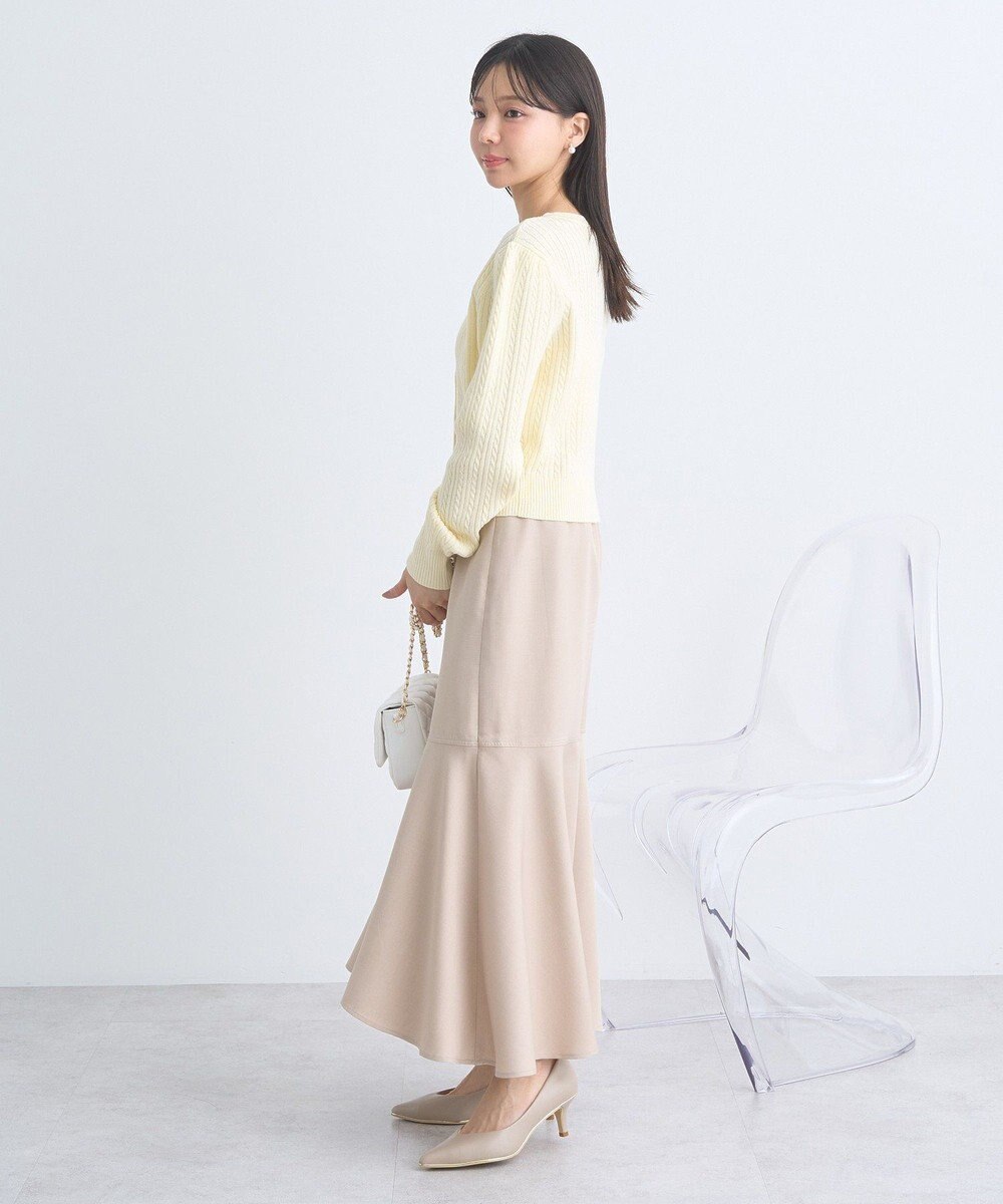 earth music&ecology ミニケーブルコンパクトカーディガン 