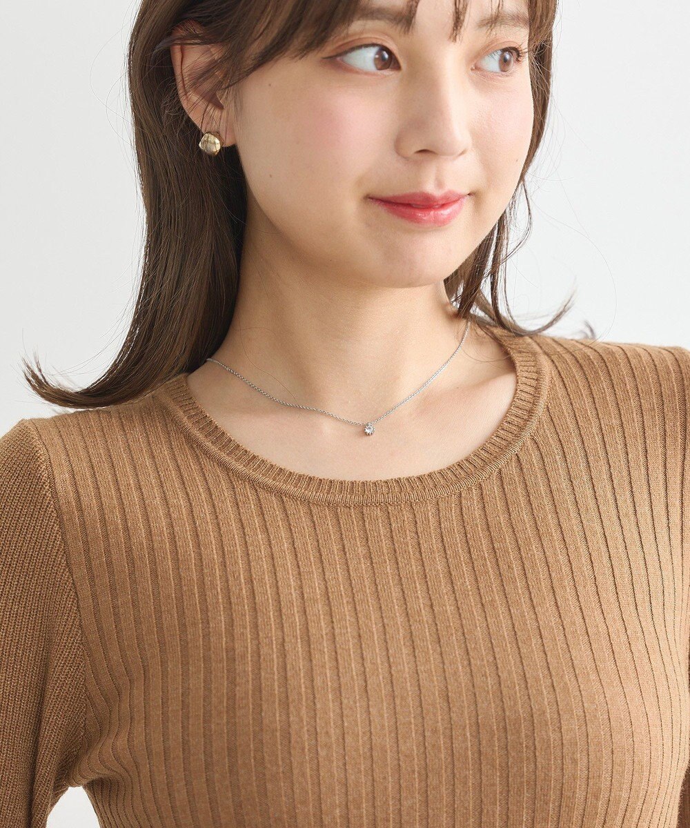 earth music&ecology ＳＥＴ２点ＺＩＰベスト＋ニットワンピース 