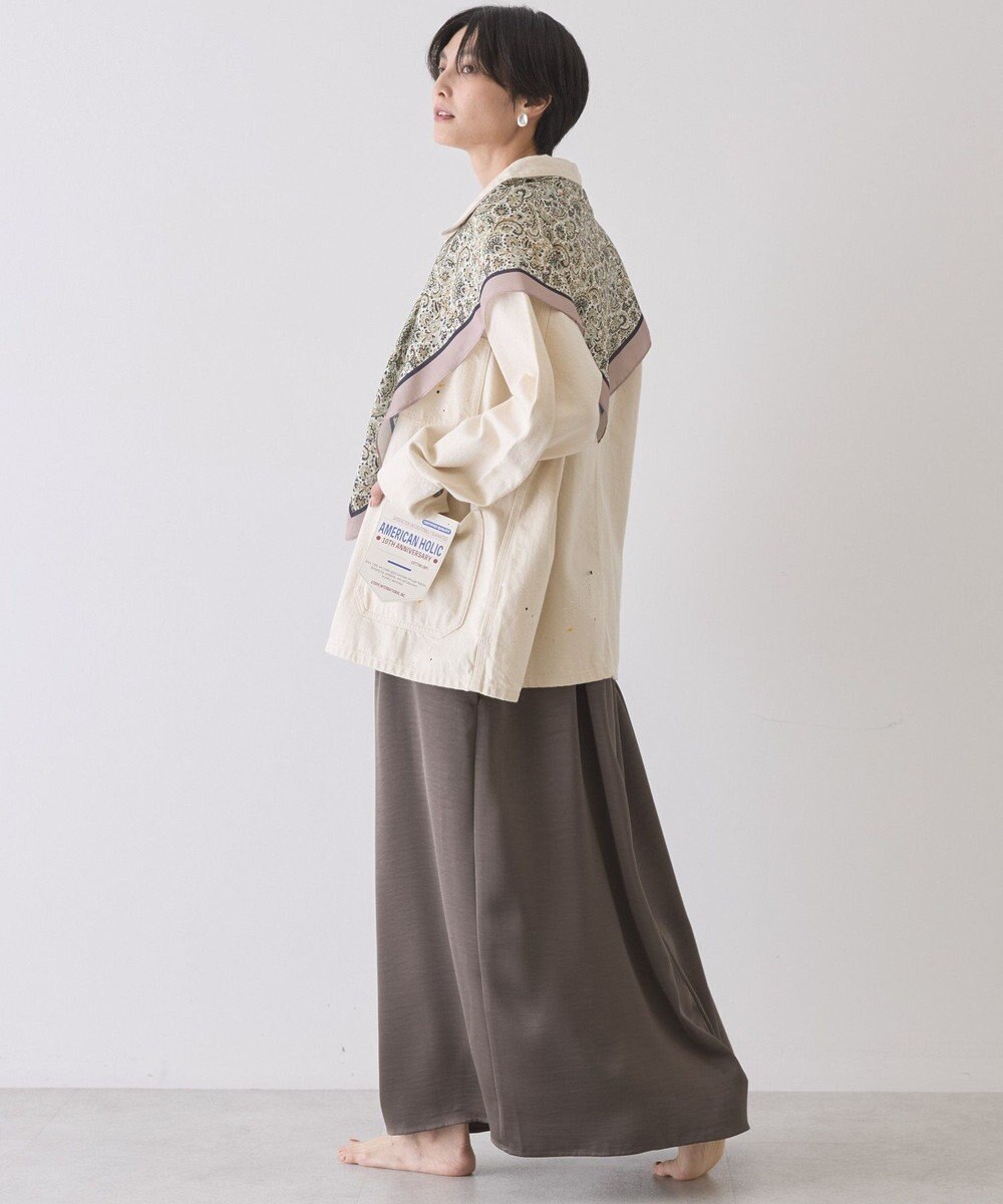 AMERICAN HOLIC ペイントデニムカバーオールジャケット 