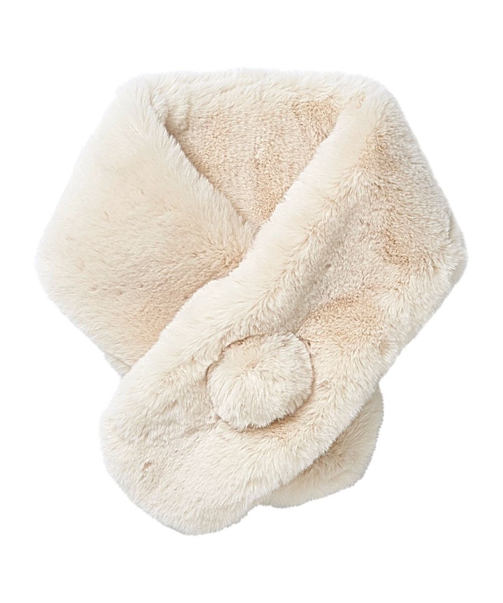 MOONBAT 【洗える】estaa うさしっぽマフラー 