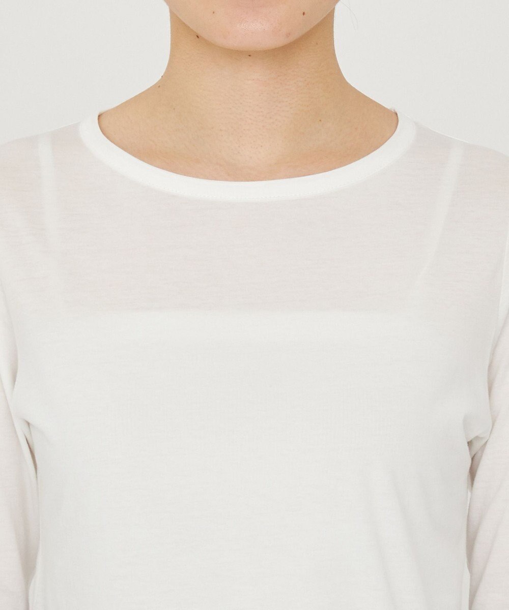 uncrave アルビニスタシフォン ボートネック カットソー（uncrave STANDARD） 