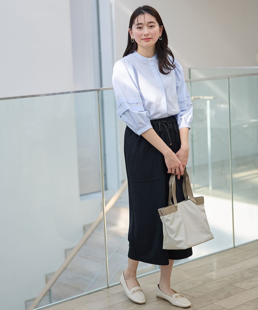 ANY 【接触冷感/UVカット/抗菌防臭/速乾】エニィファンクションタックスリーブブラウス 