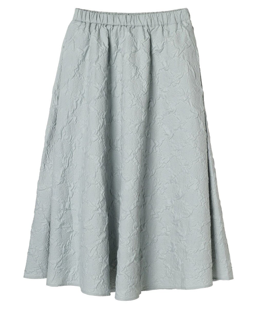 Green Parks ・ｆｕｒｒｙ　ｒａｔｅエンボスサイドタックフレアスカート 