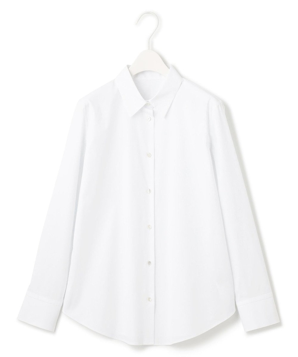 ICB 【洗える】コットンナイロンシャーティング ベーシックシャツ 