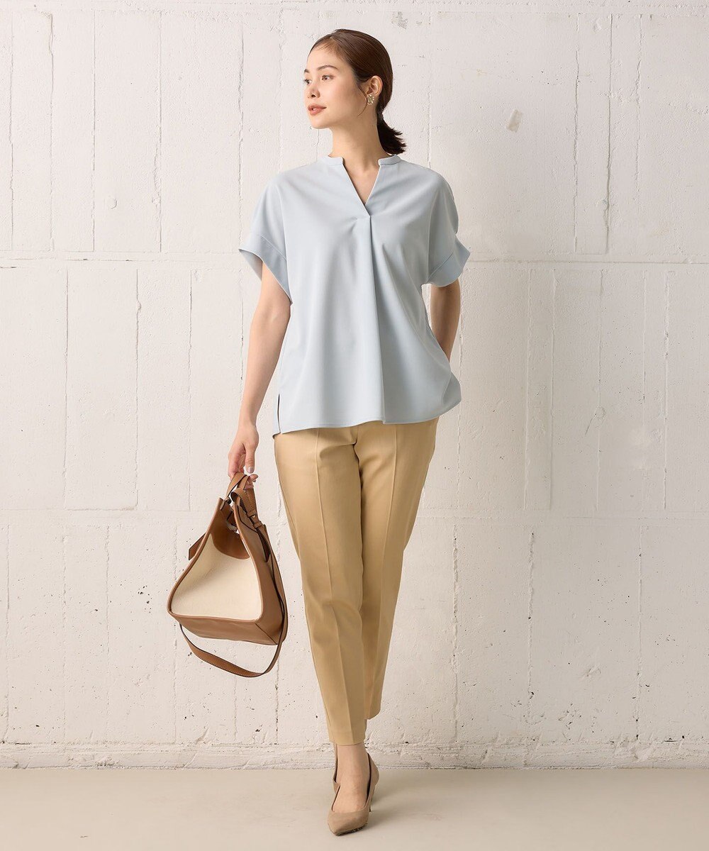 組曲 S 【WEB限定】ストレッチテーパード パンツ 