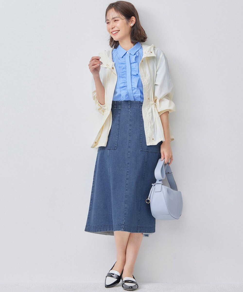 組曲 【撥水・WEB限定】ギャザーフード パッカブルブルゾン 