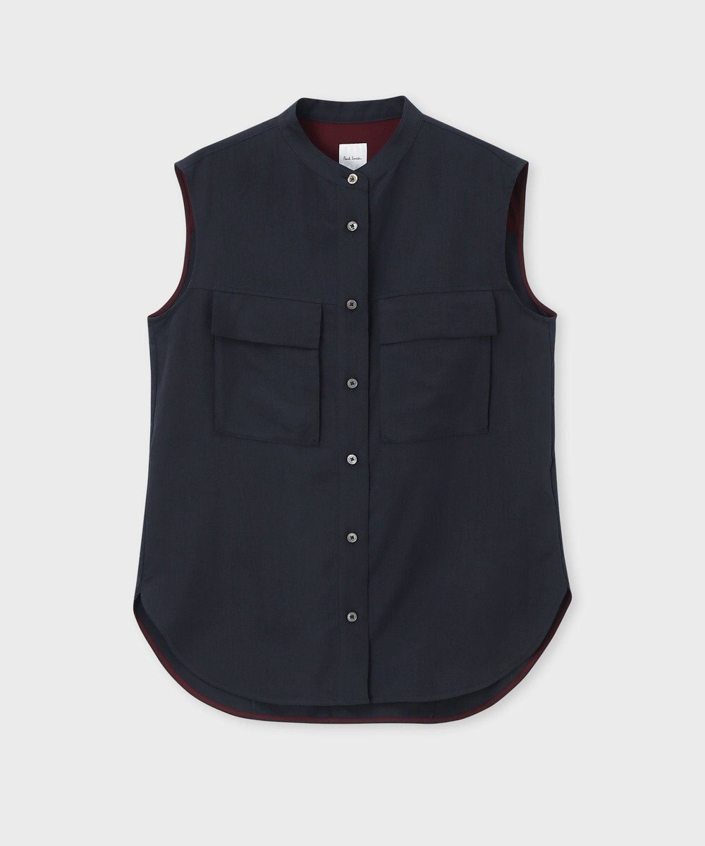 Paul Smith レーヨンドレープ ノースリーブ シャツ 