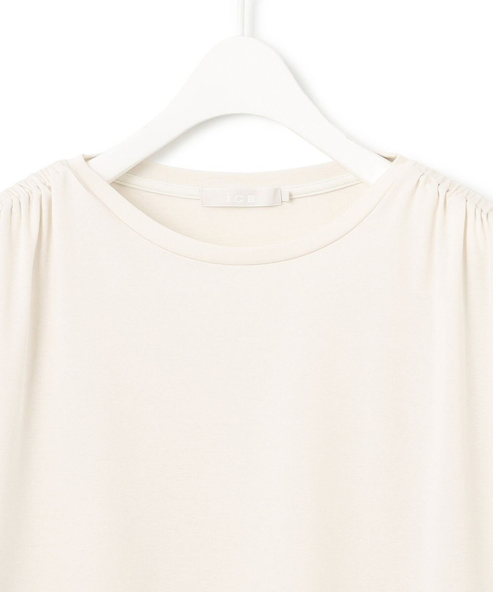 ICB 【接触冷感・UVケア・洗える】 ハイツイストスムース デザインカットソー 