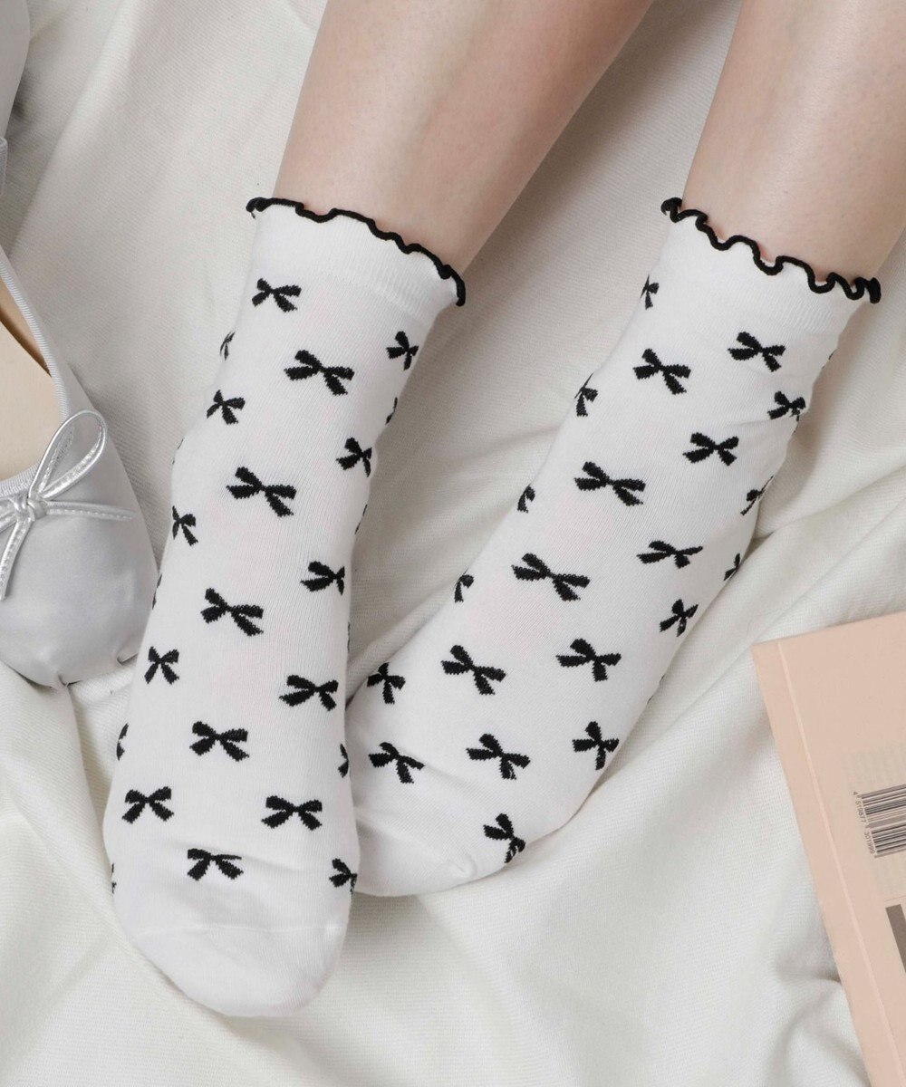 WEGO モチーフ総柄メロークルーソックス 