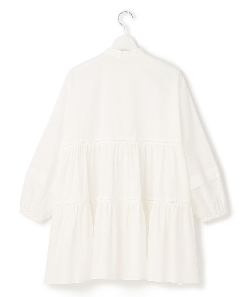 23区 【SLOW/洗える】コットンローン ティアードチュニック ブラウス 