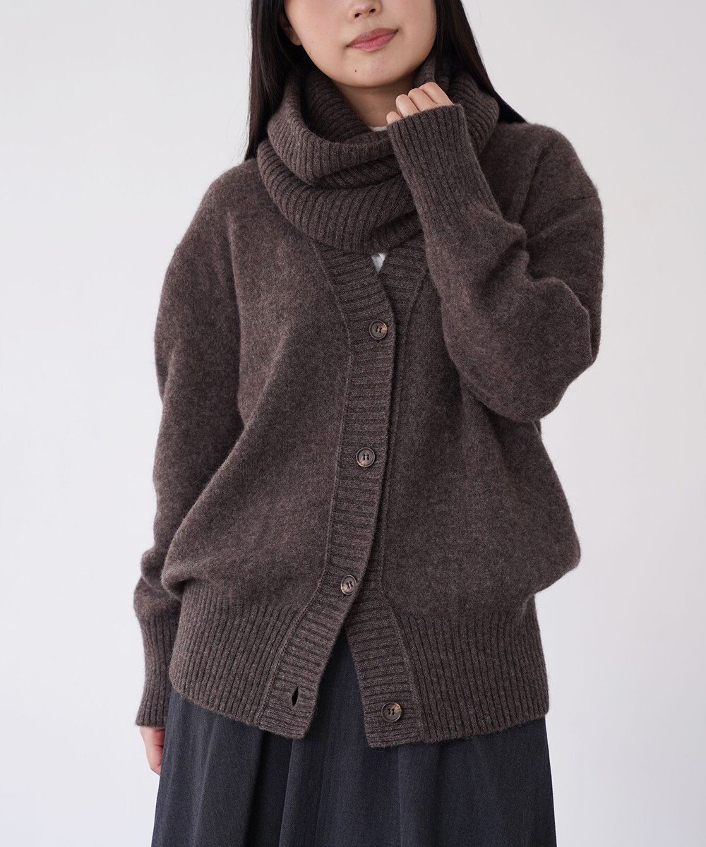 TOQUE 〈大草直子さんアドバイザー〉ベビーアルパカ×ウール縮絨ニットネックウォーマー 