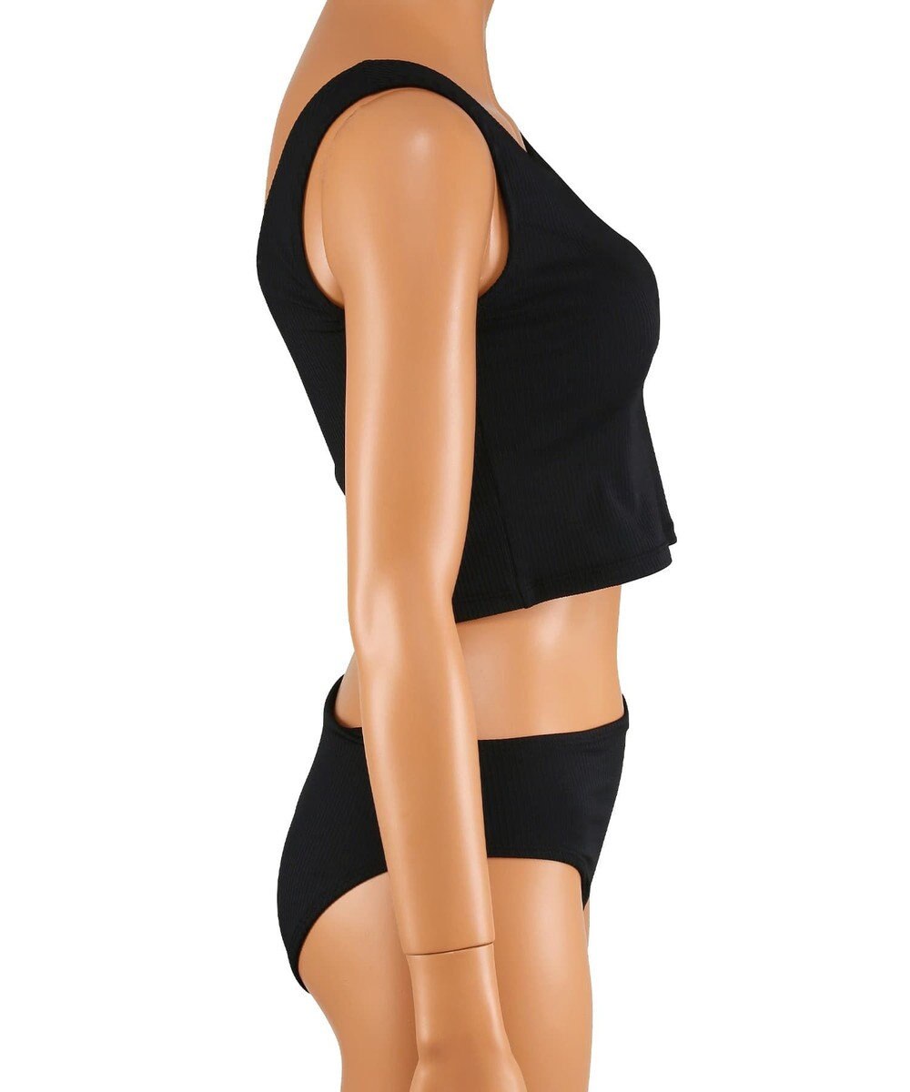 San-ai Resort（三愛水着楽園） 【WEB限定】5点セット キャップ付きUVカットタンキニ+ティアードラッシュセット水着【BeachQueen(ビーチクイーン）】 