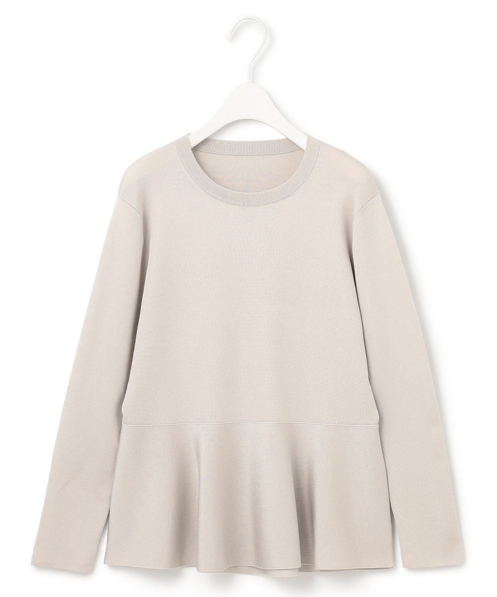 ICB 【洗える】シンセティックヤーン ペプラムニット 