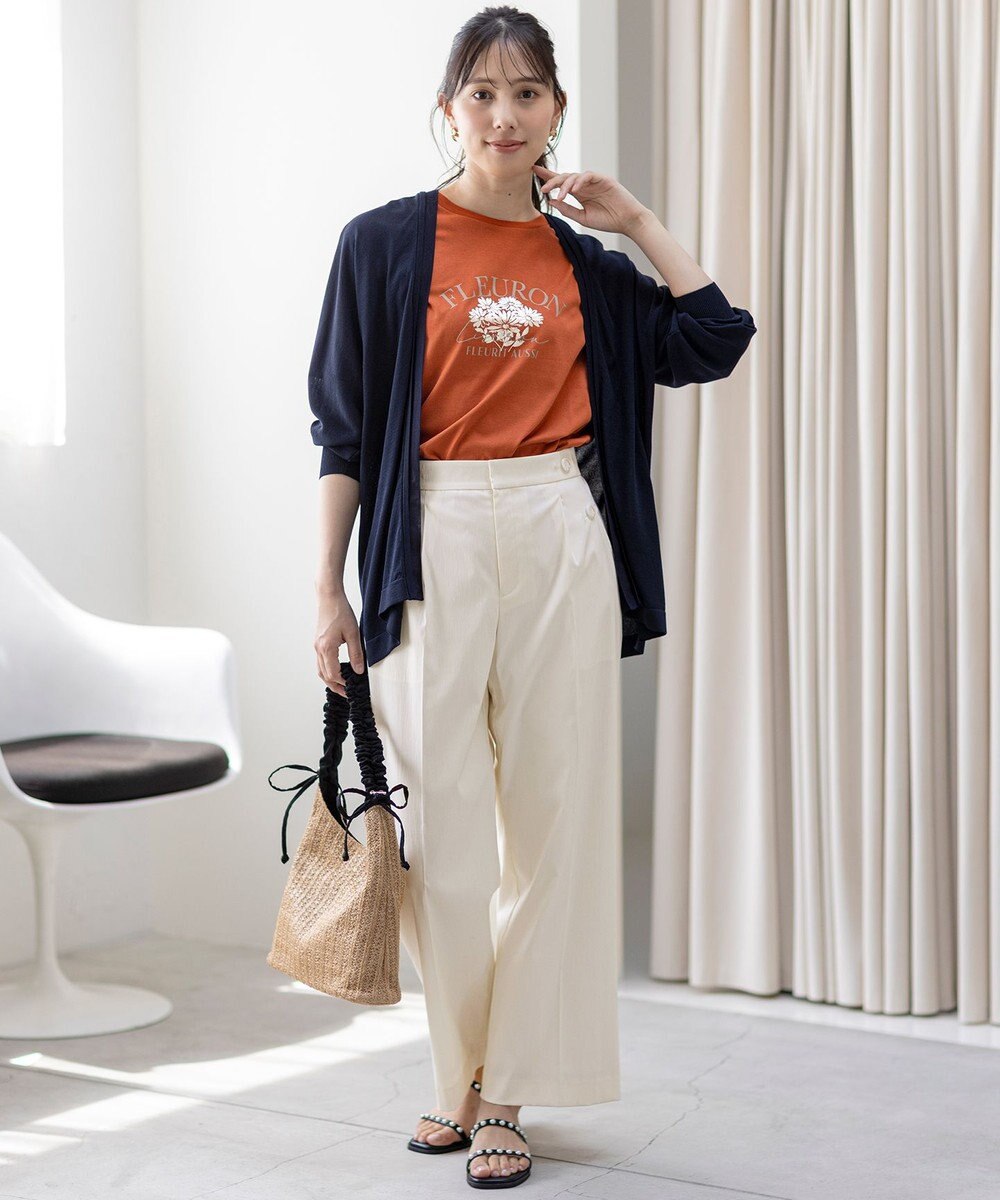 ANY SIS 【接触冷感・UVケア・洗える】着流し カーディガン 