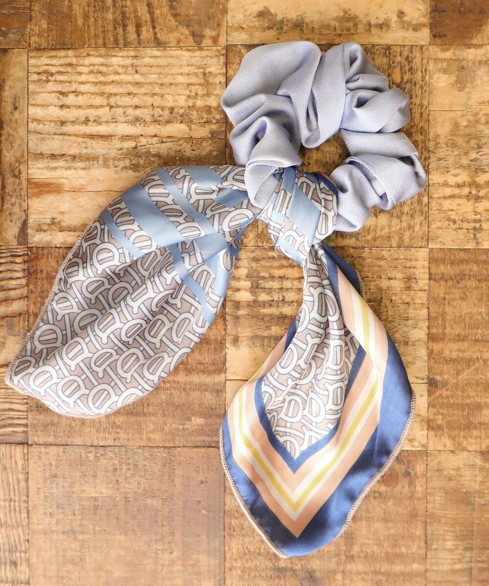 Tiaclasse 【2type】スカーフ柄シュシュ 