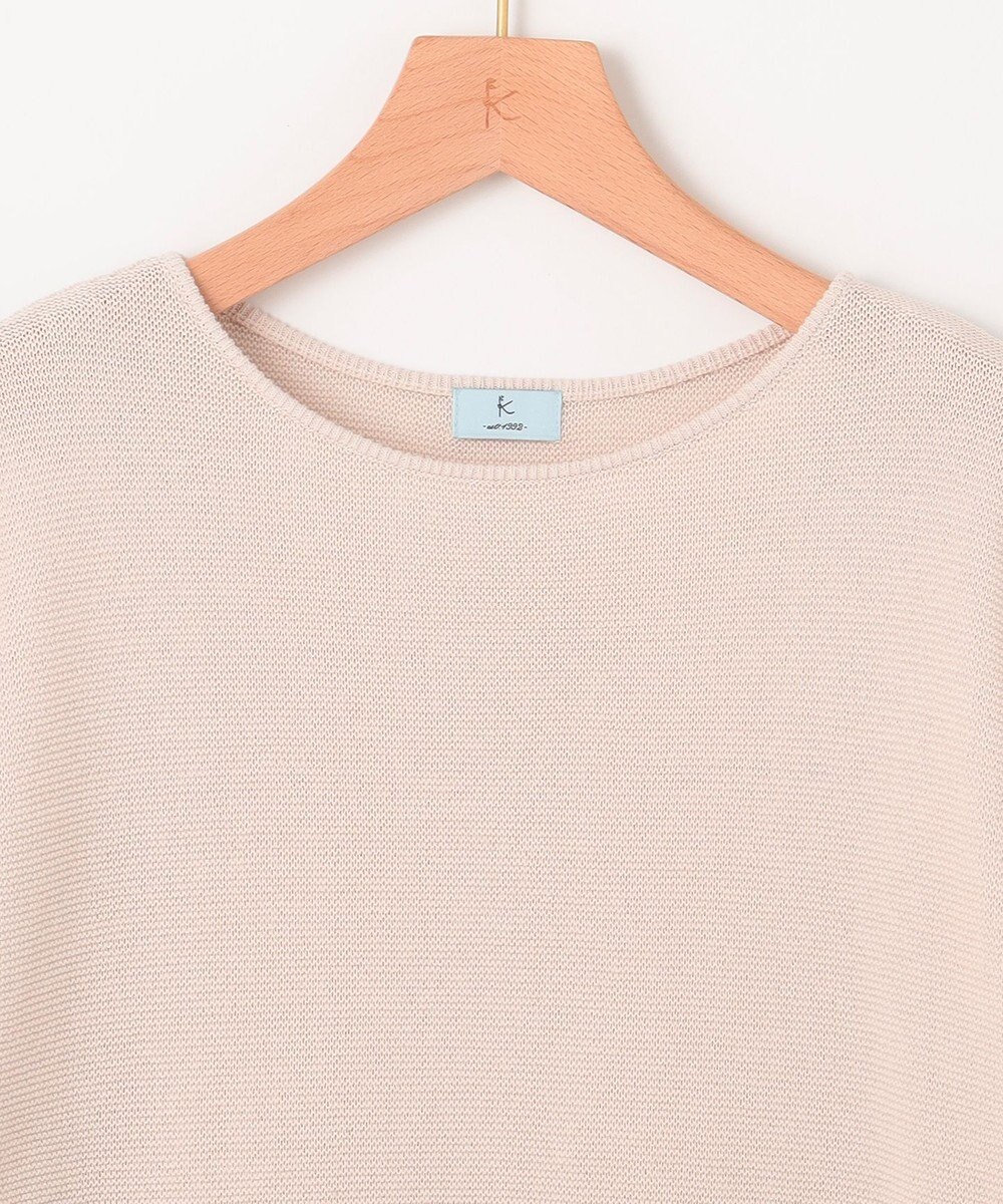 組曲 S 【WEB限定】コットンポリエステル5分袖リラクシー ニット 