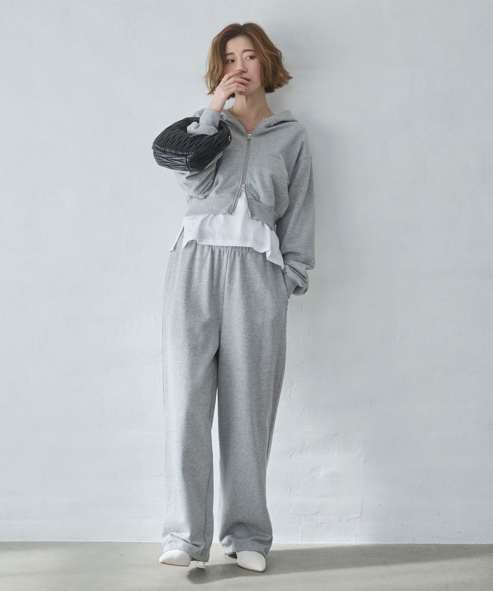 WEGO 【ウエストゴム/XSSMサイズ展開】スウェットワイドパンツ 