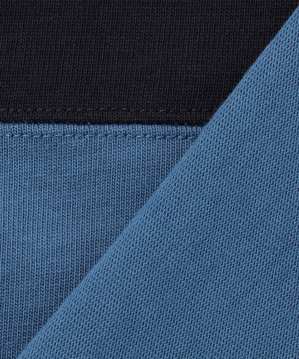 J.PRESS KIDS 【140-170cm】襟ストライプ ブロッキングポロシャツ 