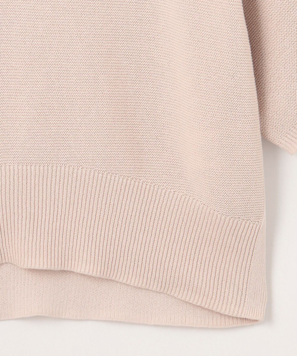 組曲 S 【WEB限定】コットンポリエステル5分袖リラクシー ニット 