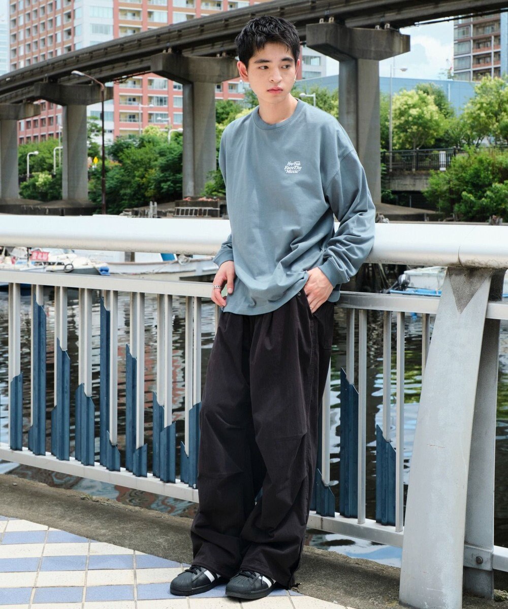 WEGO 【ユニセックス着用ITEM】フロッキーロゴBIGロンT（LS） 