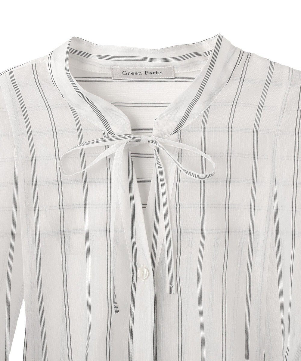 Green Parks フレアラインスキッパーブラウス 