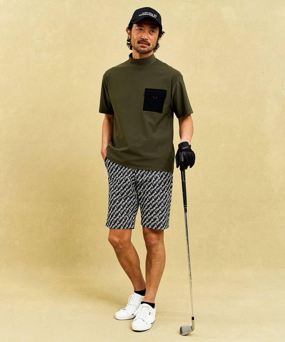 23区GOLF 【MEN】機能に優れた新素材「AIR TOOL」ポケットモックネック 