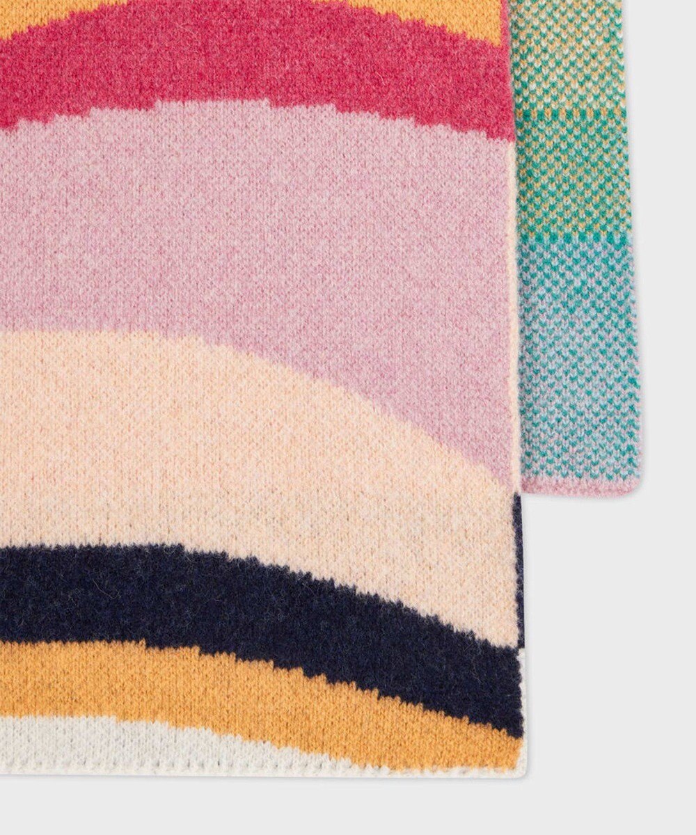 Paul Smith パステル Swirl ジャカード マフラー 