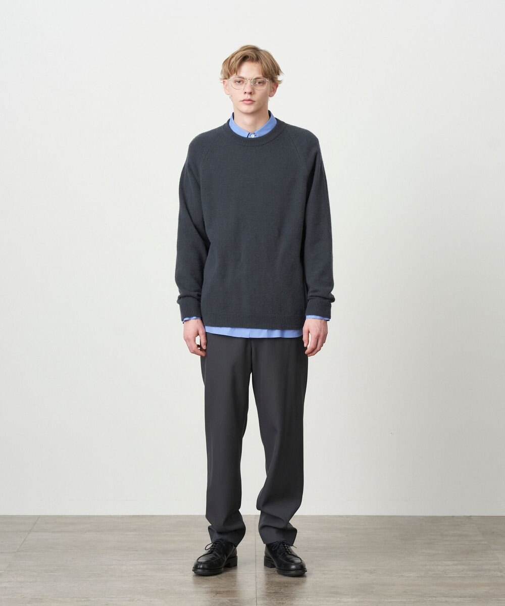 WOOL COTTON BRUSHED | クルーネックセーター - UNISEX / ATON