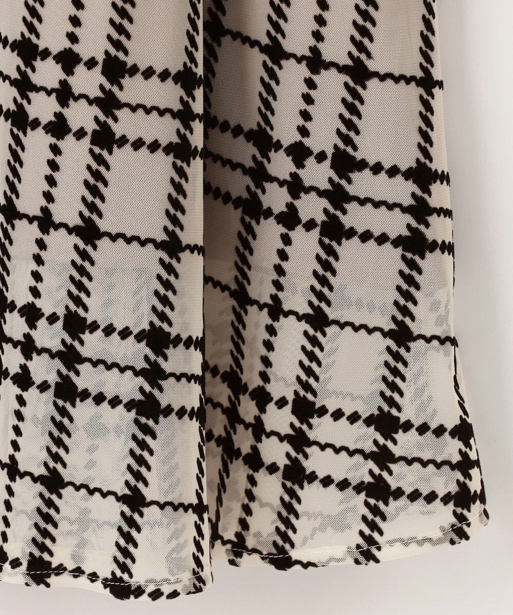 Feroux フロッキーチェック・ドット スカート 