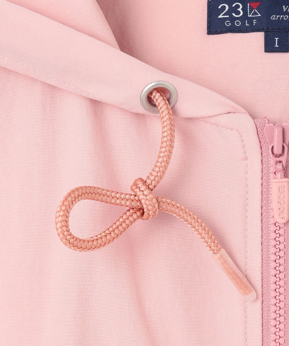 23区GOLF 【WOMEN】シアーストレッチ ショート丈フードベスト 