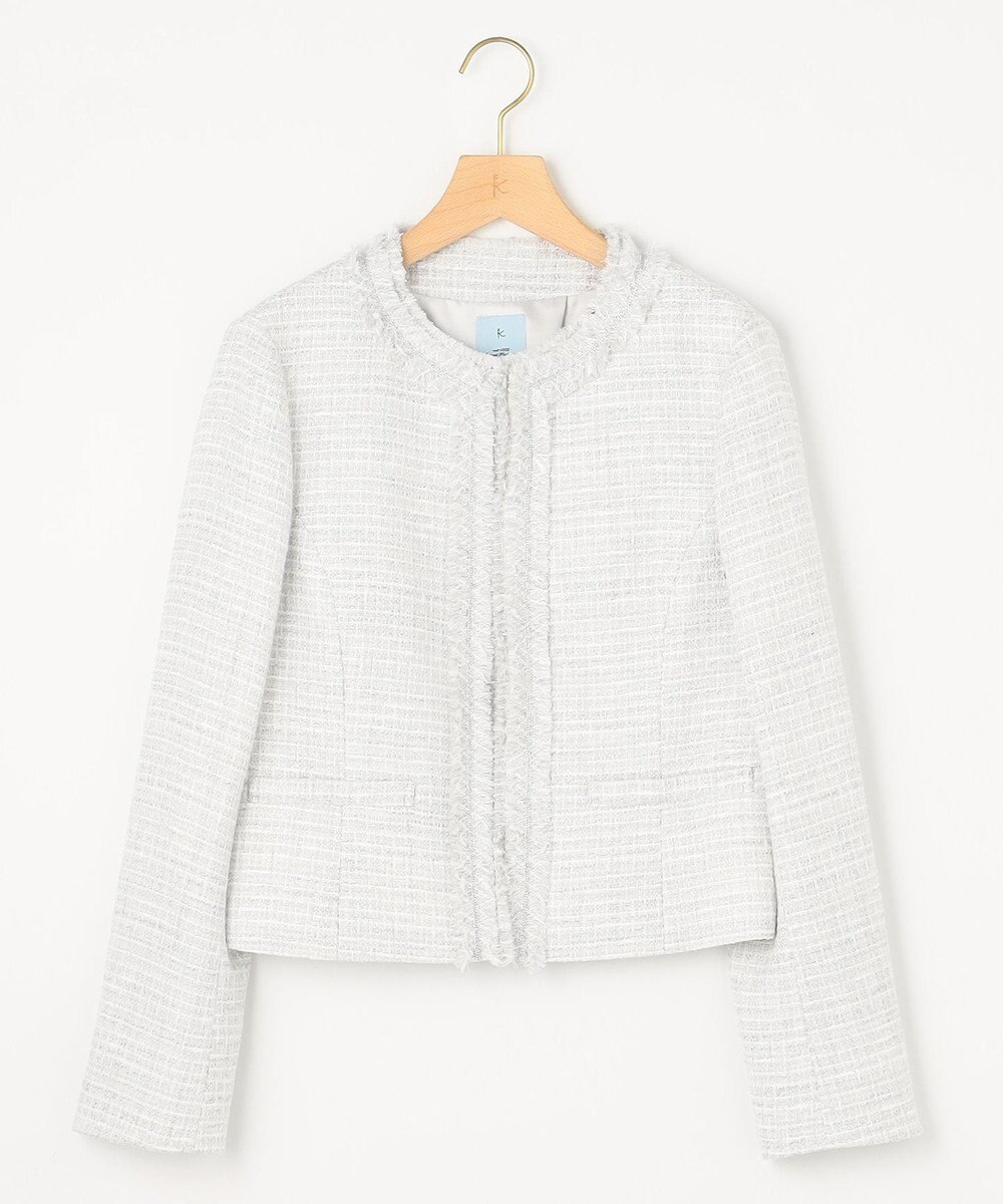 組曲 S 【KUMIKYOKU NAVY】ラメループモールツイード ジャケット 