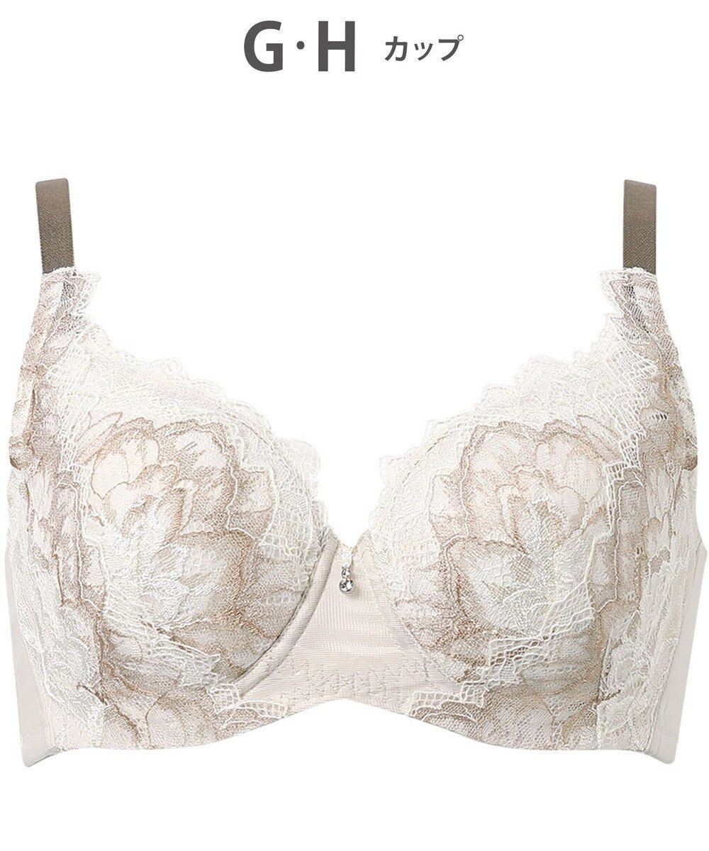 WACOAL ブラジャー 【ハグするブラ】 体温を感知してカラダになじむ 脇高設計 小さく見せる Hカップまで対応 大きいサイズ レディース フルカップ BXB318 /ワコール 