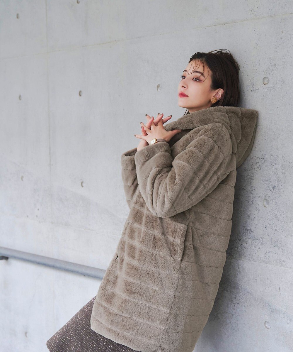 Tiaclasse 【2WAY】エコファーキルティングリバーシブルコート 