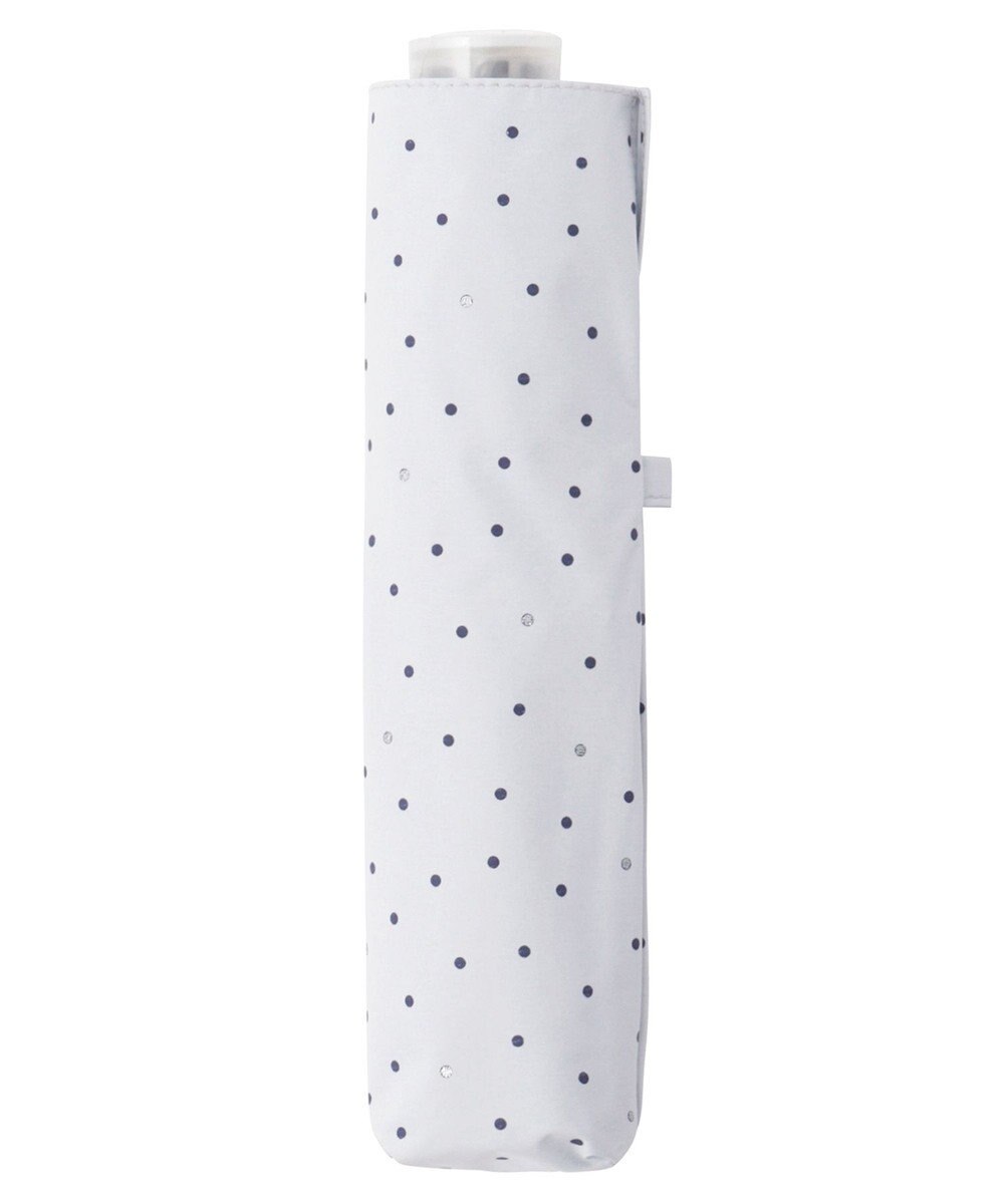 MOONBAT Fuwacool(フワクール) フワクールホワイト 晴雨兼用日傘 折りたたみ傘 ランダムドット 軽量 一級遮光／遮熱／UV 