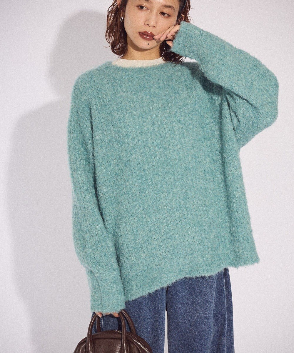 Green Parks ブークレＭＩＸニットチュニック 