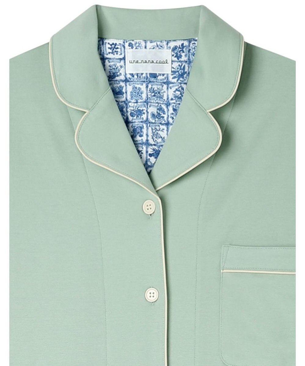 une nana cool 【綿100%】60/2 やわらか天竺 半袖開襟パジャマ MADE WITH LIBERTY FABRIC 