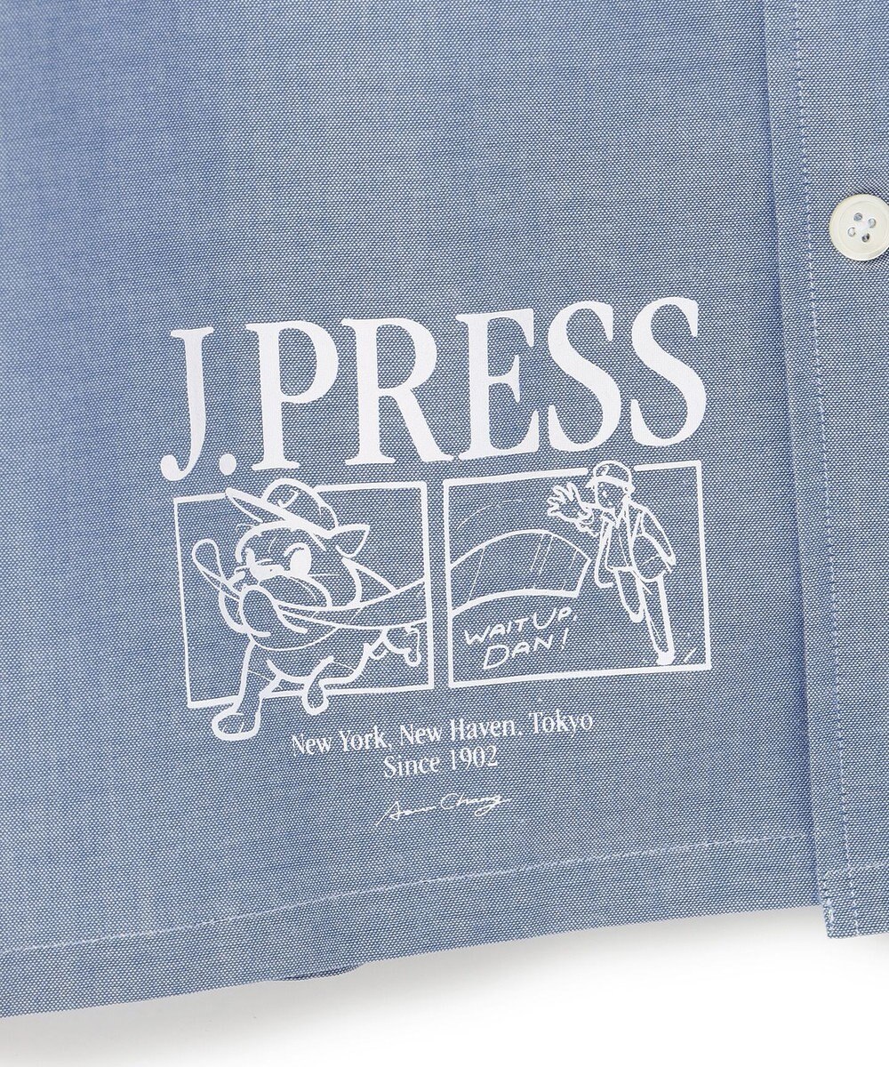 J.PRESS MEN 【AaronChang】【UNISEX】コットンダンガリー オープンカラーシャツ / Baggy-Fit 