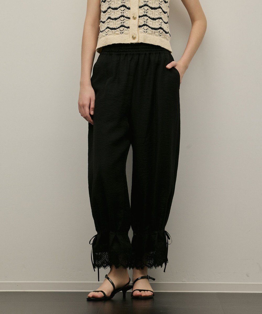 GRACE CONTINENTAL ドロストクロップドパンツ 